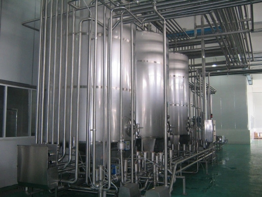 食品飲料生産ラインのための完全自動 1000L/H ギリシャヨーグルトボトル工場