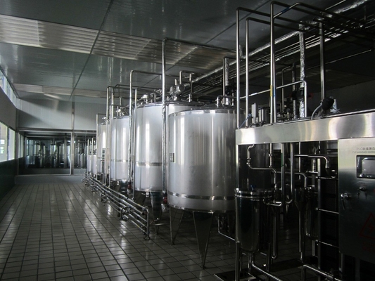 食品飲料生産ラインのための完全自動 1000L/H ギリシャヨーグルトボトル工場