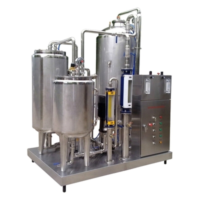 2000L/H 完全自動 3タンク 99.9% CO2 純度 炭酸飲料混合機