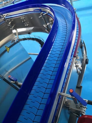 設計された果汁加工工場の水生産ラインのためのカスタマイズされたベルトコンベヤー