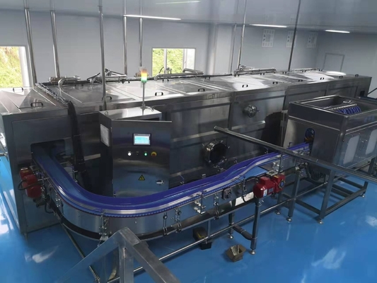 設計された果汁加工工場の水生産ラインのためのカスタマイズされたベルトコンベヤー