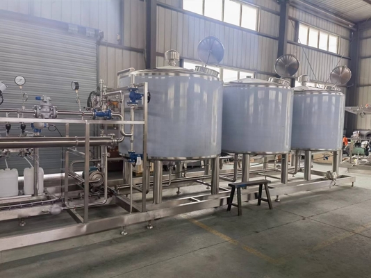 高効率のCIP工場 牛乳加工機械 飲料清潔