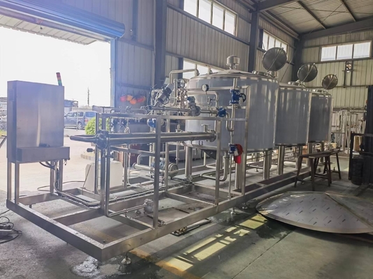 DN15 圧縮空気入口 アルカリ酸熱水タンク CIP 清掃機 220V/380V/415V