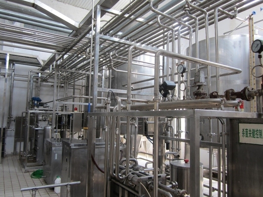 完全自動 完全 UHT ミルクライン 1000L/H ミルクのための乳製品ミルク加工工場