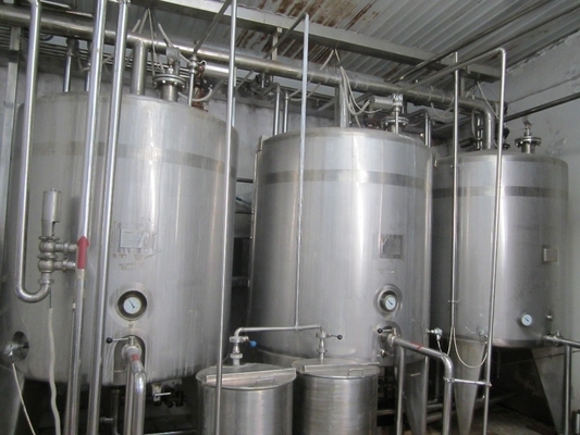 完全自動 完全 UHT ミルクライン 1000L/H ミルクのための乳製品ミルク加工工場