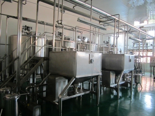 18000KG 食品飲料 UHT 消毒乳生産ライン アセプティックパッケージ 2000L/H