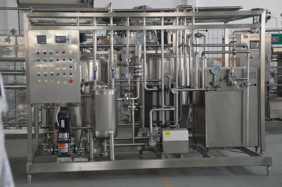 コンパクトデザイン 8000KG インダストリアル ミニスケール 200L/H 味付けアイスクリーム加工ライン