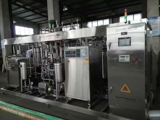 高電圧とコンパクトな設計の小型200L/H味のミルク加工ライン