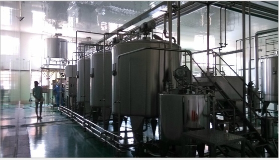標準サイズ 1000L/H 全自動乳製品ミルク設備 国産市場向け