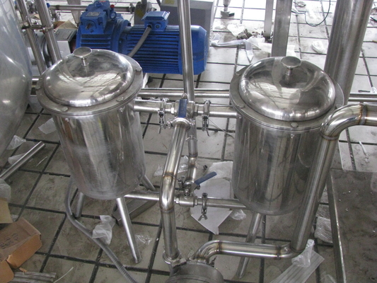 食品衛生 3000L/H ミルク・デュプレックスフィルター テクノロジーとSS304素材