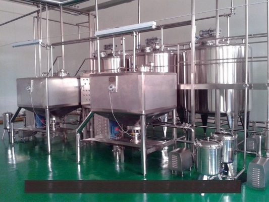 標準サイズとPLCのために設計された完全自動1000L/Hミルク乳製品生産プロジェクト
