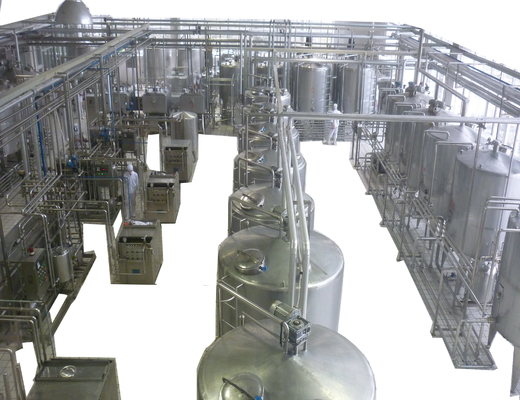 標準サイズとPLCのために設計された完全自動1000L/Hミルク乳製品生産プロジェクト
