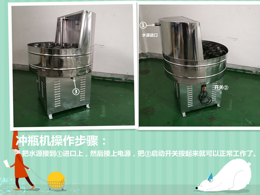 最新デザイン 水を埋め込むための半自動ボトル洗浄機