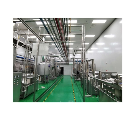 40m*20m*8m サイズでユーザーフレンドリー味のヨーグルト生産ライン