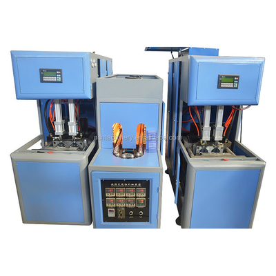 先進的な半自動 丸い形塑料ボトル製造機械 容量 0.1-2L PLC MITSUBISHI