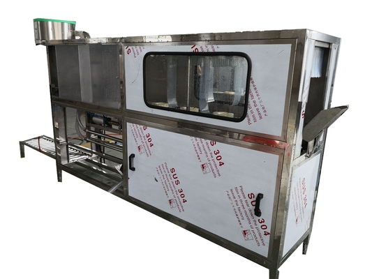 食品飲料 完全自動 20L 鉱水ドラム 洗浄 詰め込み 蓋機