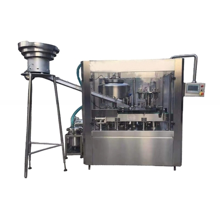 4000b/h PP/HDPE/PE アルミホイールシール付きの味付けヨーグルトボトル詰め機