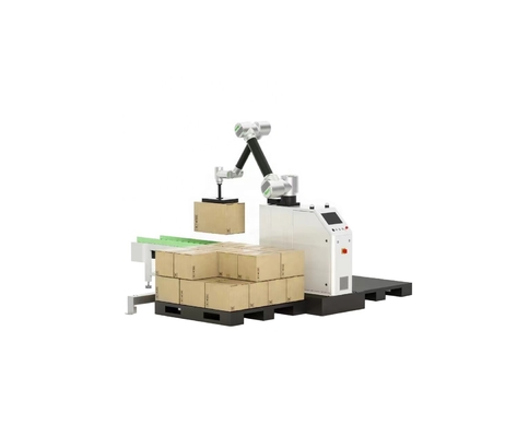 コラボレーションロボット コボットアーム パレット化器 飲料用紙箱包装の自動化