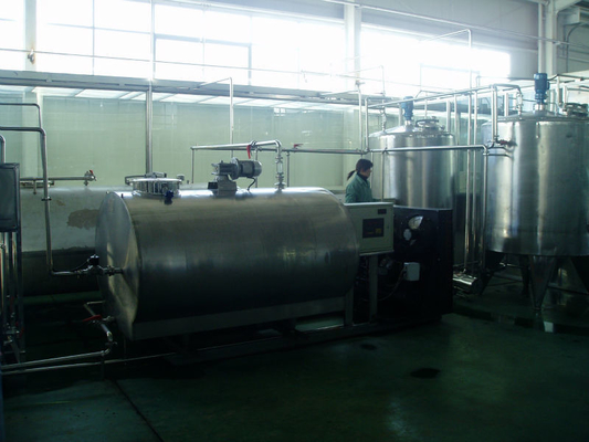 1250 KG SUS304/316L ステンレス 5000L/H ミルク 冷蔵コンテナ